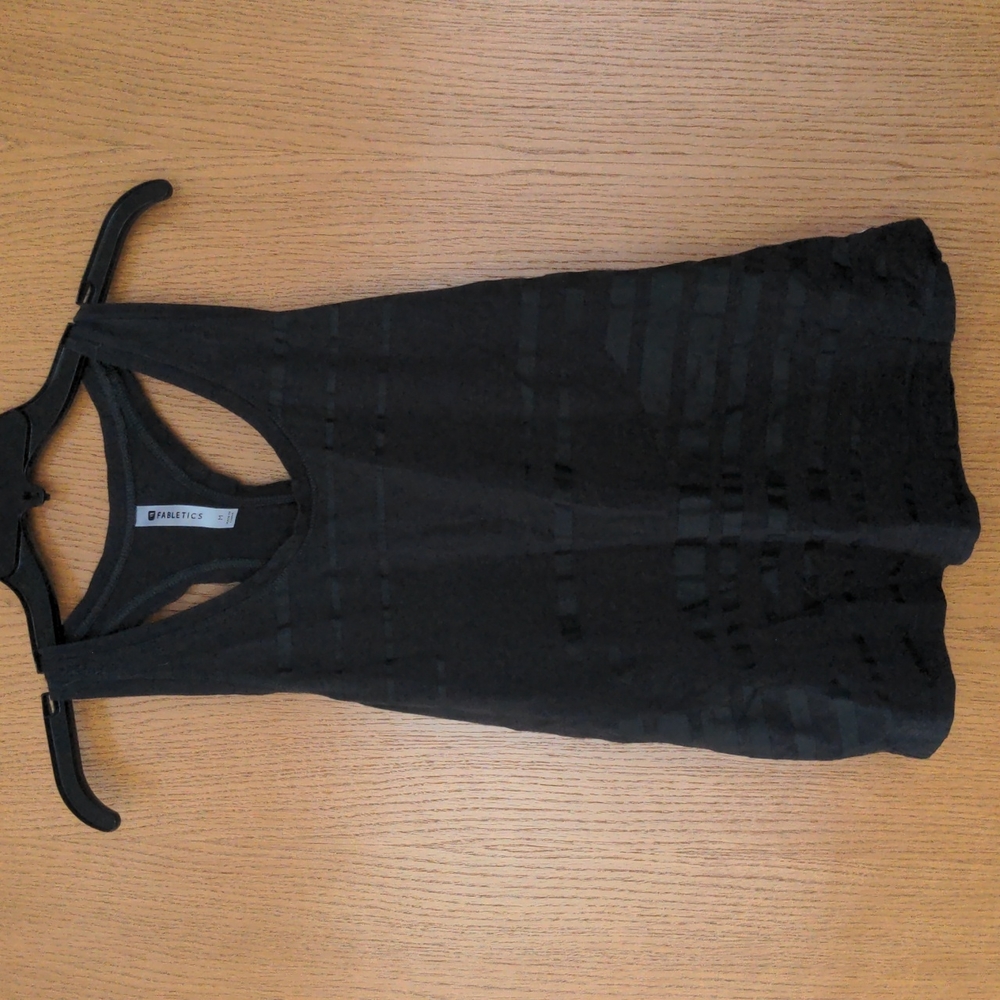 Fabletics Black Tank, Medium